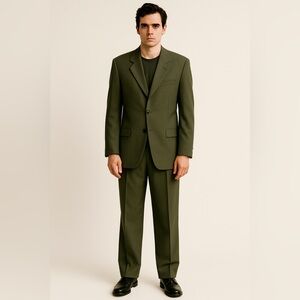 Loro Piana VTG Custom Tasmanian Super 100’s Wool 2 Piece Suit